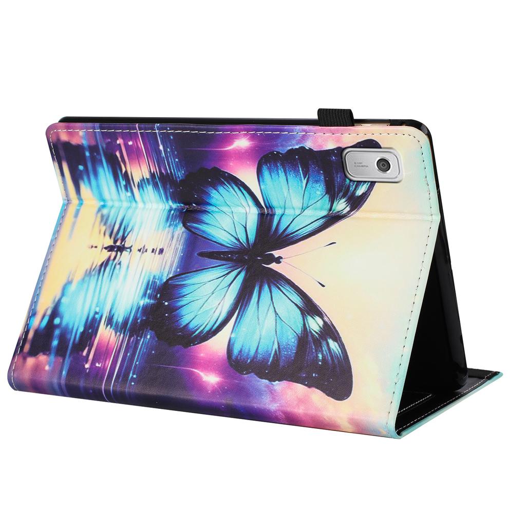 For Lenovo Tab M9 TB-310FU Case Pattern Leather Tablet Cover with Auto Sleep/Wake, Card Holder