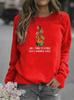 2026 Women's Printed Round Neck Hoodie