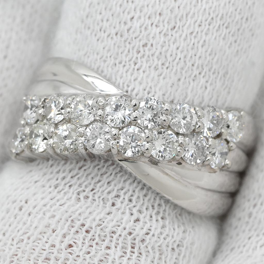 NON BRAND - 1.0ct diamondRing ring Pt850/diamond #12.5(JP Size) Array