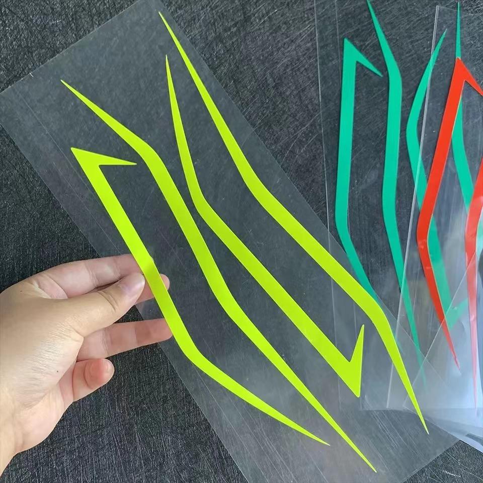 4PCS Motorcycle Fairing Sticker Decoration Reflective Cool Front Pull Headlight Decals for Kawasaki Ninja NINJA400 H2 H2SX