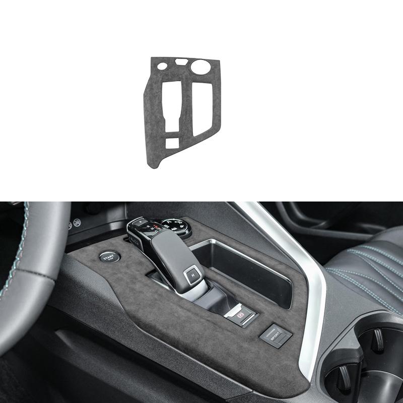 For Peugeot 4008 5008 2017-2023 Alcantara Suede Car Central Gear Knob Cover Shifter Panel Window Lift Frame Interior Accessories