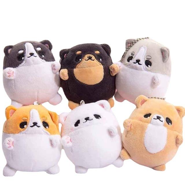 10cm Cute Shiba Inu Plush Doll Keychain Pendant Children's Toy Plush Animal Creative Christmas Birthday Gift