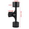 2pcs   Truck with Skate Wheel Riser Pad Bring Accessory(black shaft black wheel)