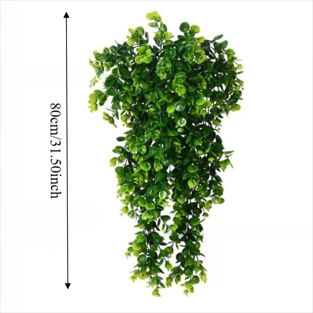 New Plastic Artificial Plant Vine Green Color Branches Fake Hanging Plants Rattan Leaves Fake Rattan Garden