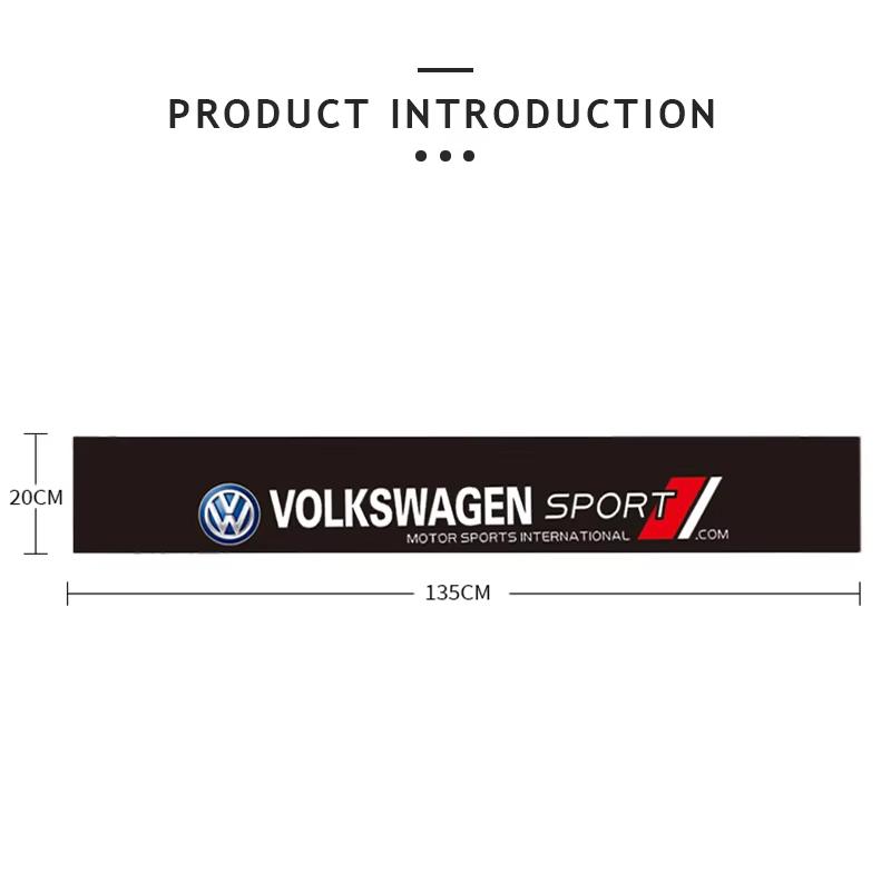 Volkswagen Car Front Rear Windshield Decoration Sticker For VW GTI Polo Golf Passat MK6 Tiguan T-ROC ID.3 Beetle CC Arteon JettaJD2
