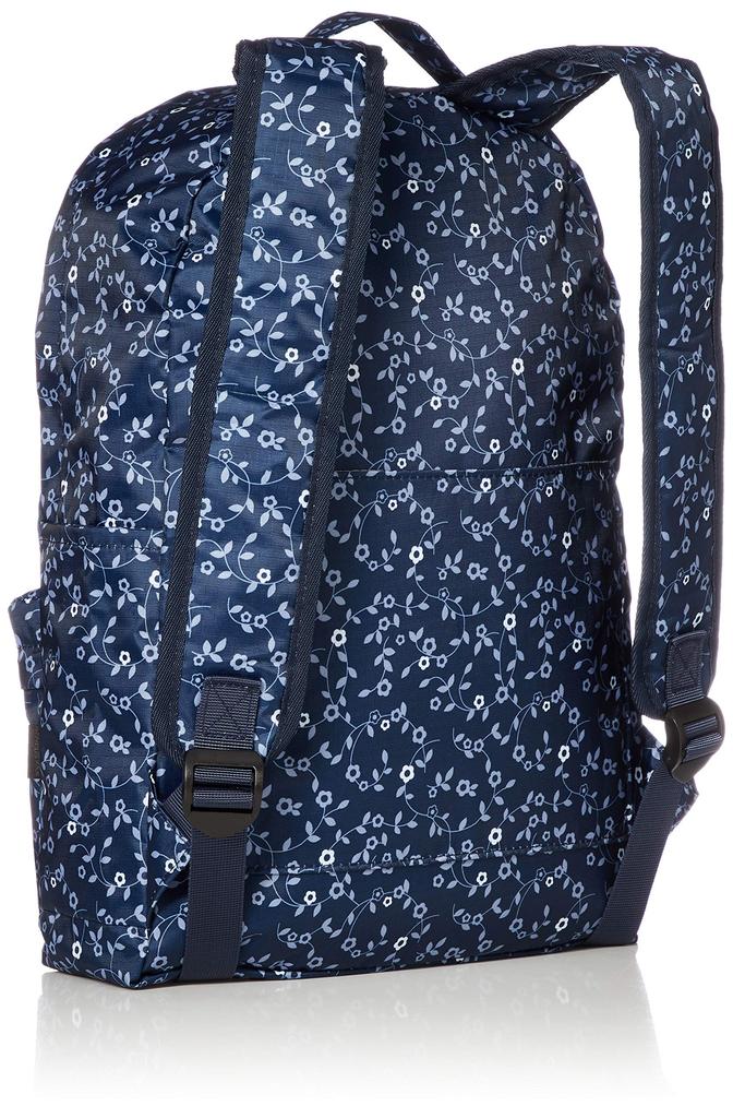 Hapitas Wide Variety of HAP0112 405 Flower Waltz Navy Carry-On Backpack, Patterns,