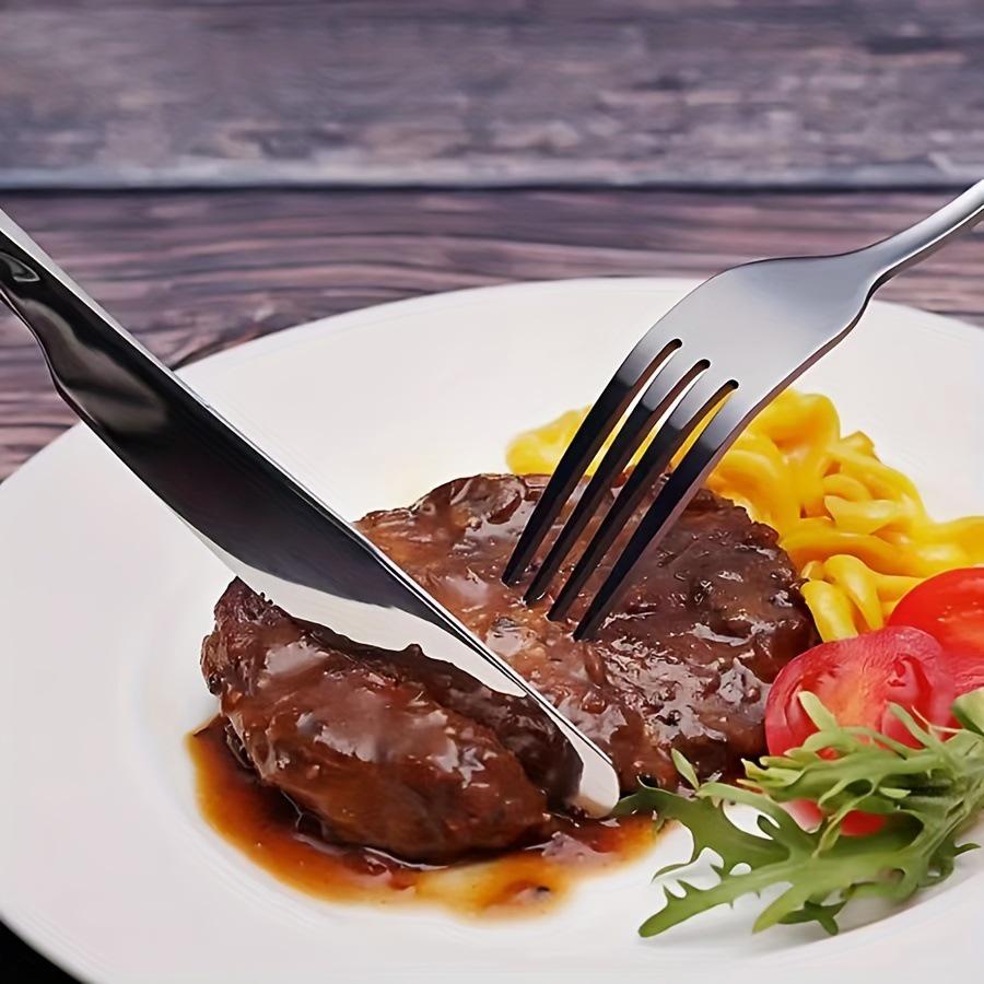 Stainless Steel Outdoor Cutlery Set with BBQ Plate, Tongs, Camping Knife, Fork, Spoon, and Portable Storage Bag
