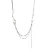 Chic Pearl Tassel Necklace With Layers And Geometric Shapes Perfect For Any Outfit