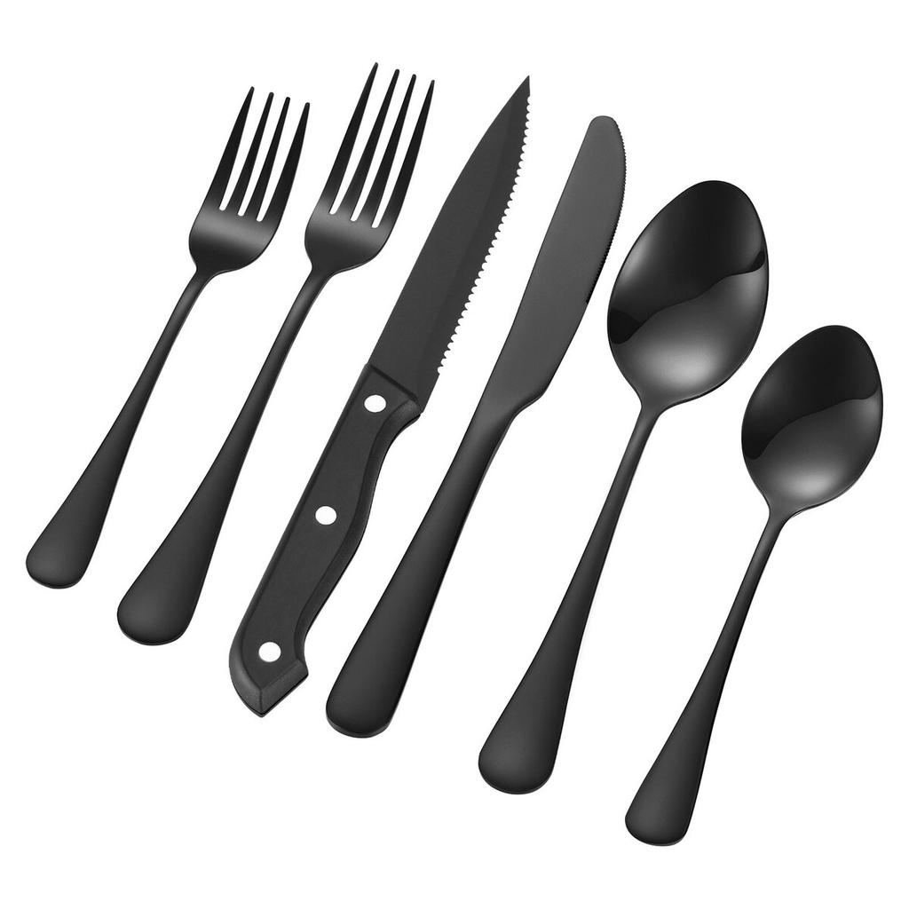 48-Piece Silverware Set Stainless Steel Cutlery Flatware Utensils for 8