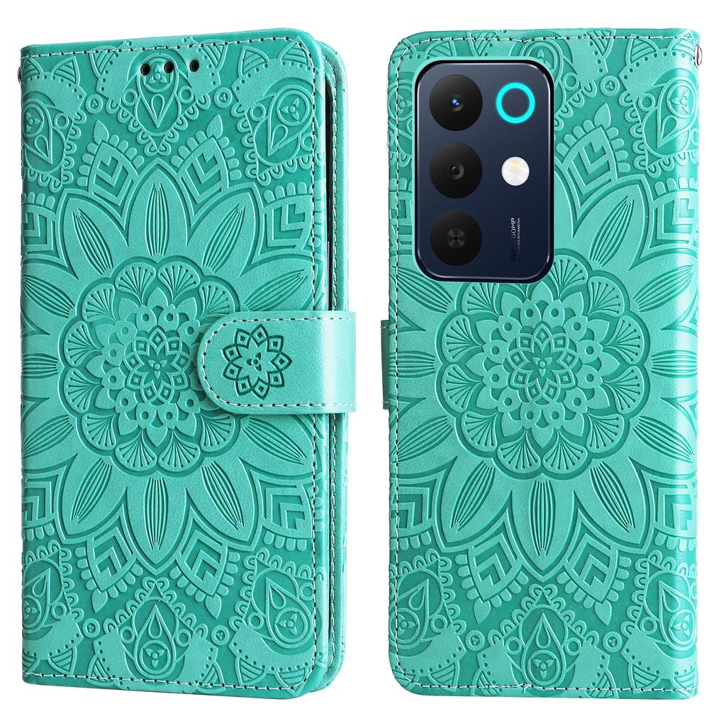 For Realme C85 5G Case Sunflower Imprint Leather Wallet Phone Cover