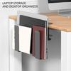 Desk Side Storage Laptop Stand PC Holders Adjustable Laptop Storage Metal Laptop Holders Desk Organizers for Office Home