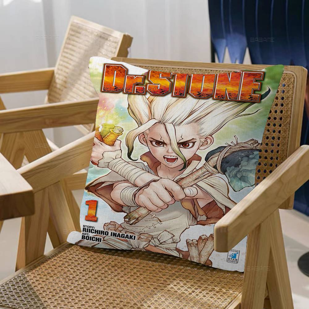 Popular D-Dr S-Stone Sci-Fi Anime Cushion Cover Decorative Pillow Sofa Home Decor Case Pillow Cases