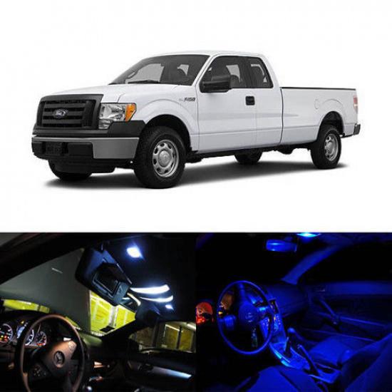 5 x LED Full Interior Lights Package Deal For 2004-2014 Ford F150 2-Door