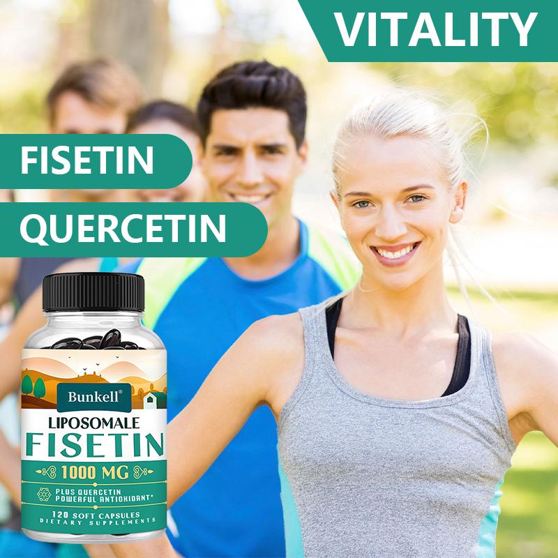 Liposomale Fisetin 1000 Mg Dietary Supplement, 120 Softgels Per Bottle