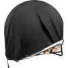 Firewood Log Hoop Cover, Coolrunner 40 Inch Round Fire Wood Rack Cover Outdoor Waterproof Resistant Log Rack Cover Round Log Holder Cover Fit for 30"