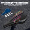 Breathable Saddle PU Leather Gel Bicycle Seat Cover Hollow Men And Women Road Bike Bicycle Products Accessories Cycling