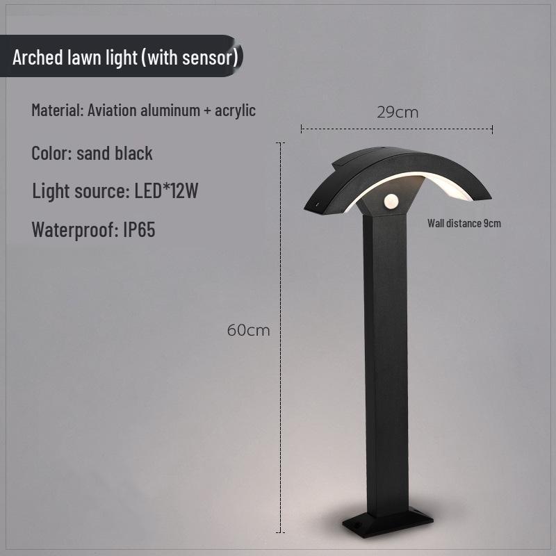 Waterproof Modern LED Lawn Light for Outdoor Courtyards and Gardens
