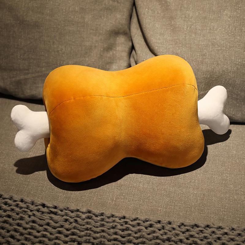 Simulation Meat Bone Plush Toy Office Nap Sleeping Pillow Cushion Gift Decor