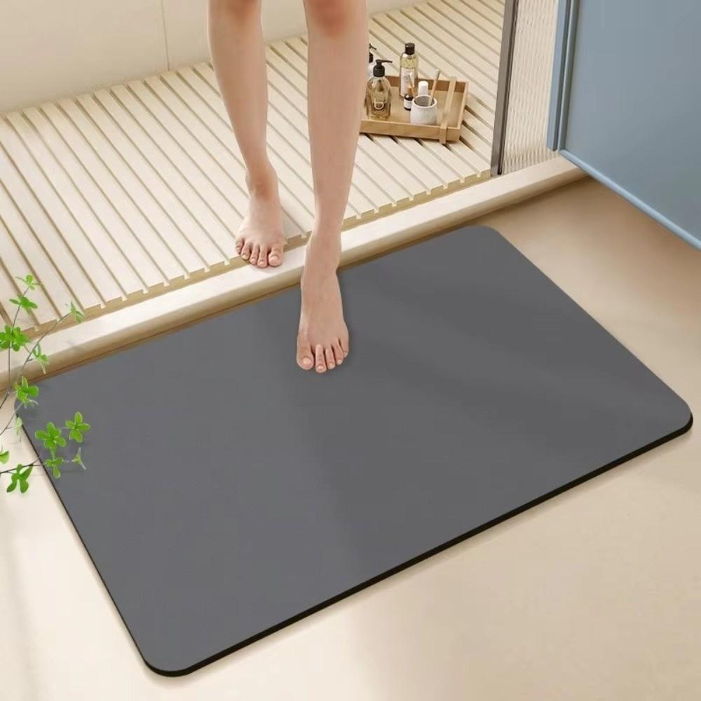 New Soft Mats Bathroom Mats Non-slip Water-absorbing Diatomite Mats Quick Dry Bath Rug Mats Bathroom