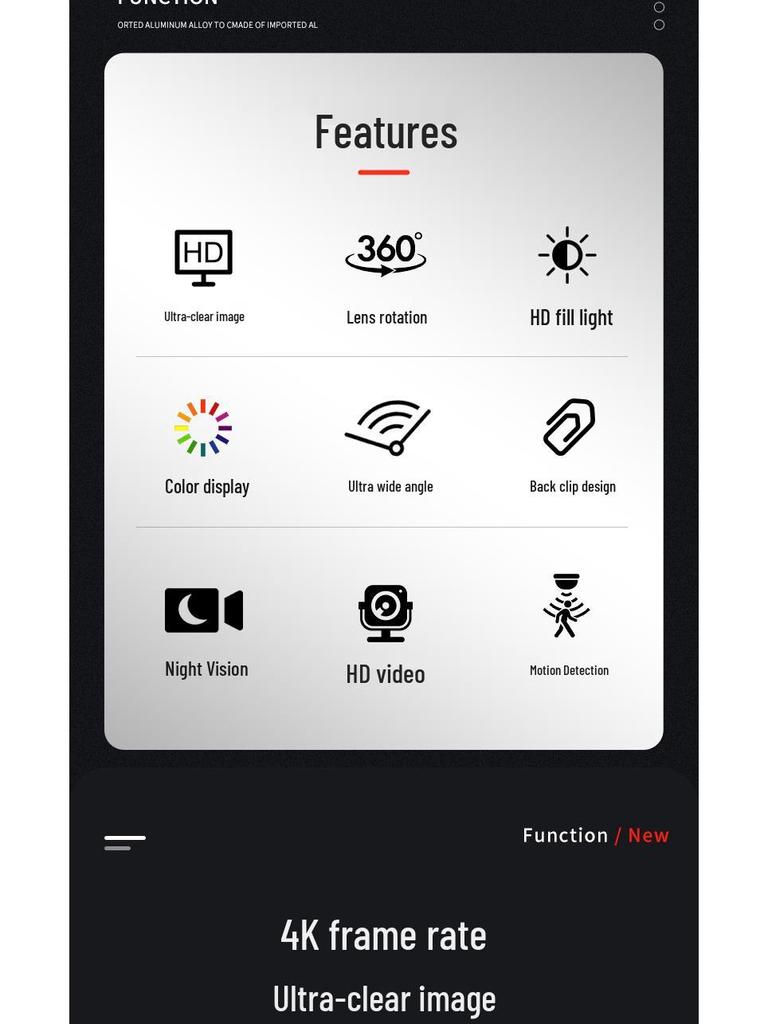 Cross-Border Portable HD Night Vision Body Camera & Evidence Recorder