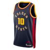 Nike X NBA Collaboration Golden State Warriors Jimmy Butler 10 Fan Edition City Version Crew Neck Comfortable Pullover Basketball Jersey FQ4376-419
