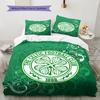 Celtic Football Club Pattern Bedding,Quilt Set Quilt Cover Pillowcase Home Birthday Gift(1 * Duvet Cover + 2 * Pillowcase, Without Core)