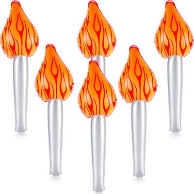 1/5 Pcs Inflatable Torch Toy For Kids Pretend Play Fun Torch Inflates For Halloween Cosplay Themed Party Sports Games