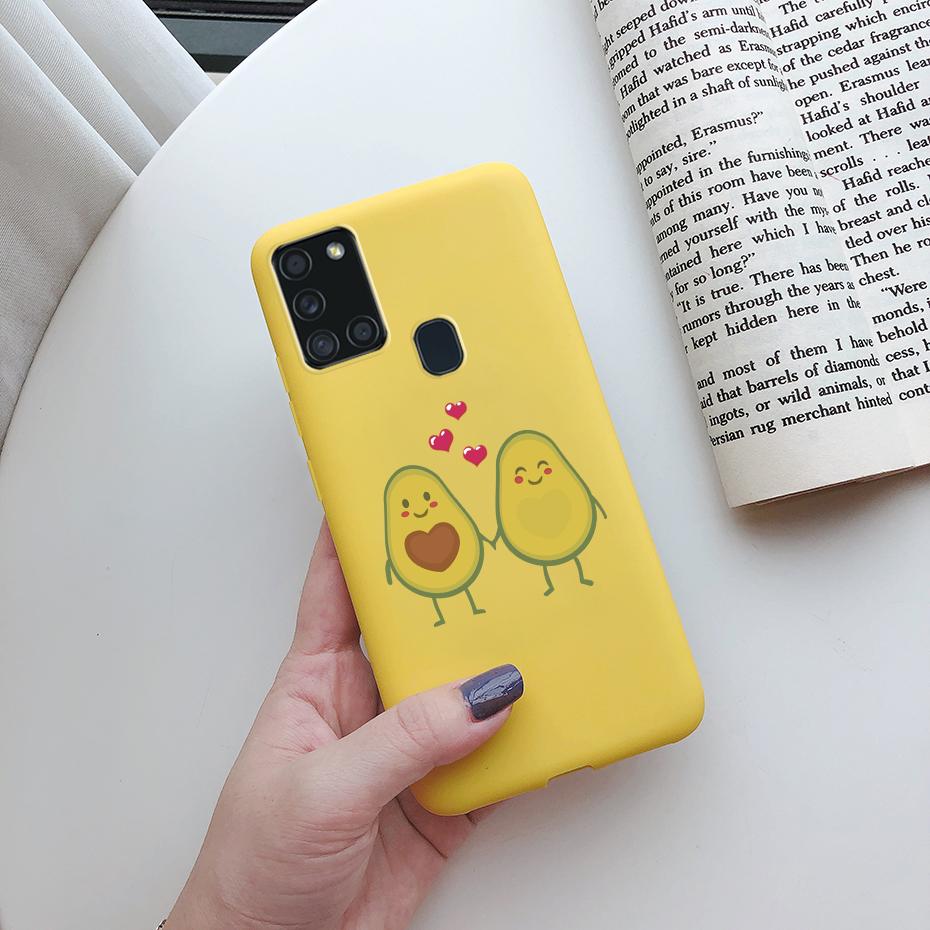 For Samsung Galaxy A21S Case Silicone Soft TPU Fundas Bumper for Samsung A21S Case A217F A 21S A21 S 6.5" phone Back Cover cases
