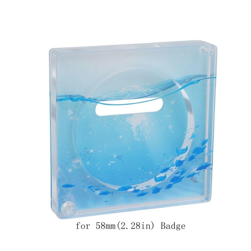 Transparent Badge Display Ornament Acrylic Badge Display Stand  For 58mm Badge