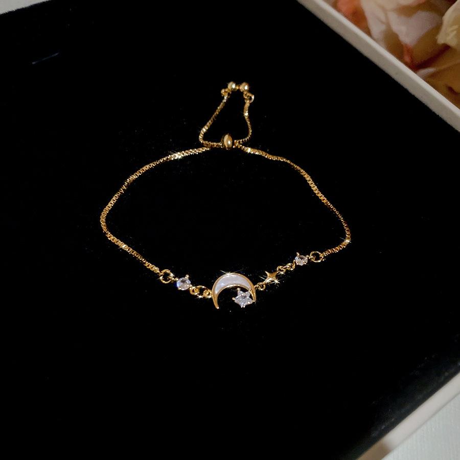 Europe and the United States Hot-selling Color Oval Love Zircon Bracelet Light Luxury Bracelet Personalized Jewelry Women