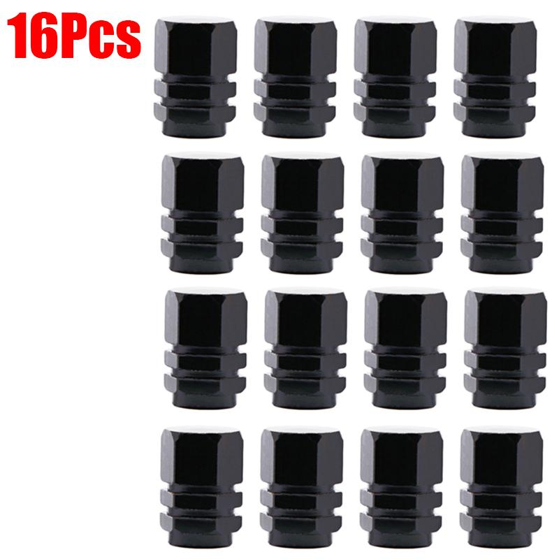 16Pcs Car Wheel Tire Valve Stems Caps Aluminum Tyre Rim Stem Covers Airdust Waterproof for BMW Auto Motorcycle Car Accessories