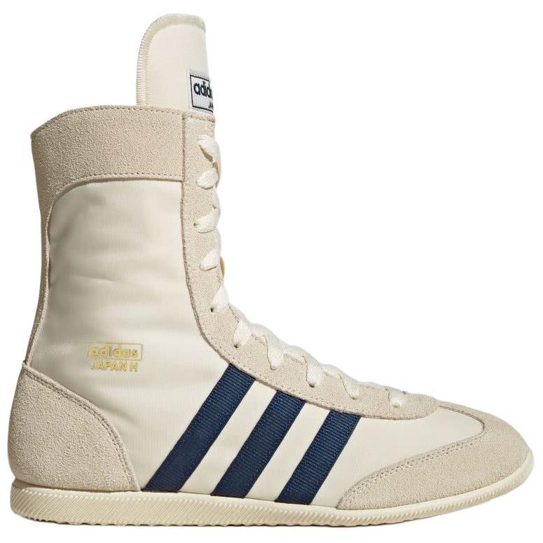 Adidas Japão High Cream Azul Escuro Tênis Femininos Branco-Creme Dourado-Metálico JR8123