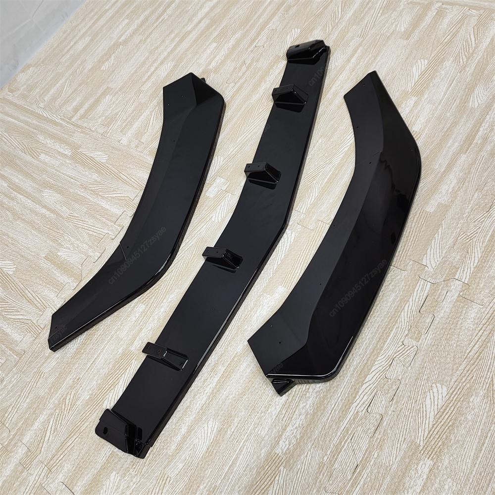 Maxton Style Front Bumper Lip Spoiler Splitter For Mercedes W212 E Class E43 C500 E400 E350 E300 AMG Line 2013-2015 LCI Tuning