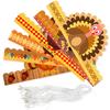 Verstellbare Truthahn-Krone Hut Papierhut Festival Kopfschmuck für Thanksgiving Weihnachtsfeier Spaß für alle Altersgruppen 6Stk/Set