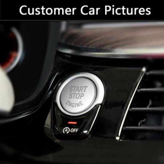 Car Engine Start Stop Button Cover For BMW F20 F30 F32 F48 F15 F80 F82 Silver