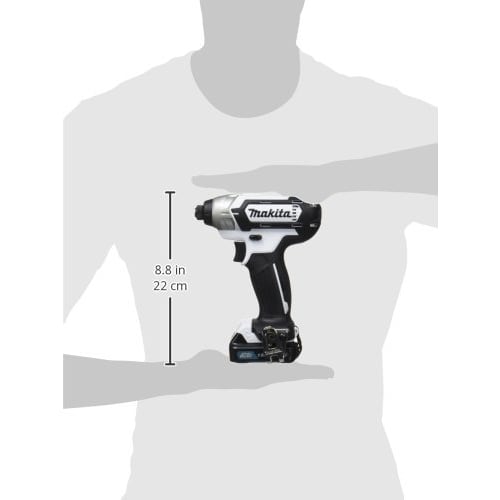 Makita impact driver TD110 (10.8V) white torque 110Nm 1.5Ah battery/charger included/soft case included TD110DSHSW