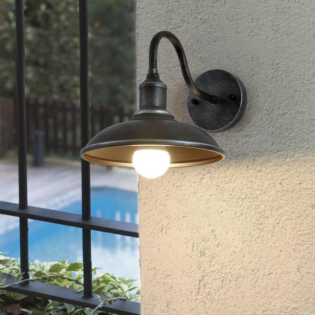Outdoor Waterproof Wall Light Vintage Iron Art Wall Lamp with Adjustable Arm for Porch Garden Patio Corridor Lighting