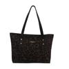 Deerskin velvet large-capacity leopard print bag women's 2025 new autumn and winter retro tote bag versatile shoulder armpit bag