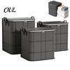 Extra Large Quilt Organizers Moving Storage Bin with Reinforced Handles And Zipper, Capacity Portable Comforter Bags Non-woven Fabric Organizer,