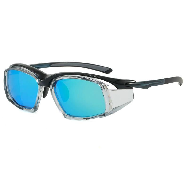 Men's Cycling Riding Sports Polarized Sunglasses Windproof Rainproof Dustproof Eye Protective Safety Goggle With Myopia Lenses