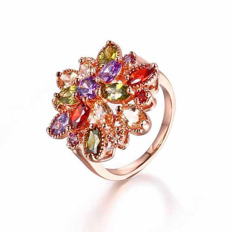 Sace Gems Klassisk Zirkonring Dame Smykker Bryllup Løfte Fest Gave