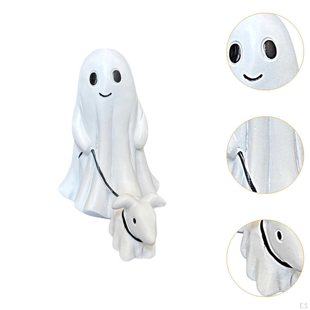 Halloween Laufhund Statue Ornament Süßes Geschenk Harz Skulptur Gruselige Figur für Regal Garten