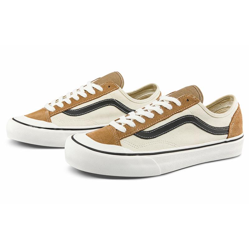 Vans Style 136 Decon Vr3 Sf Casual Low Top Skateboarding Shoes Unisex Brown Vans VN0A4BX9TBN
