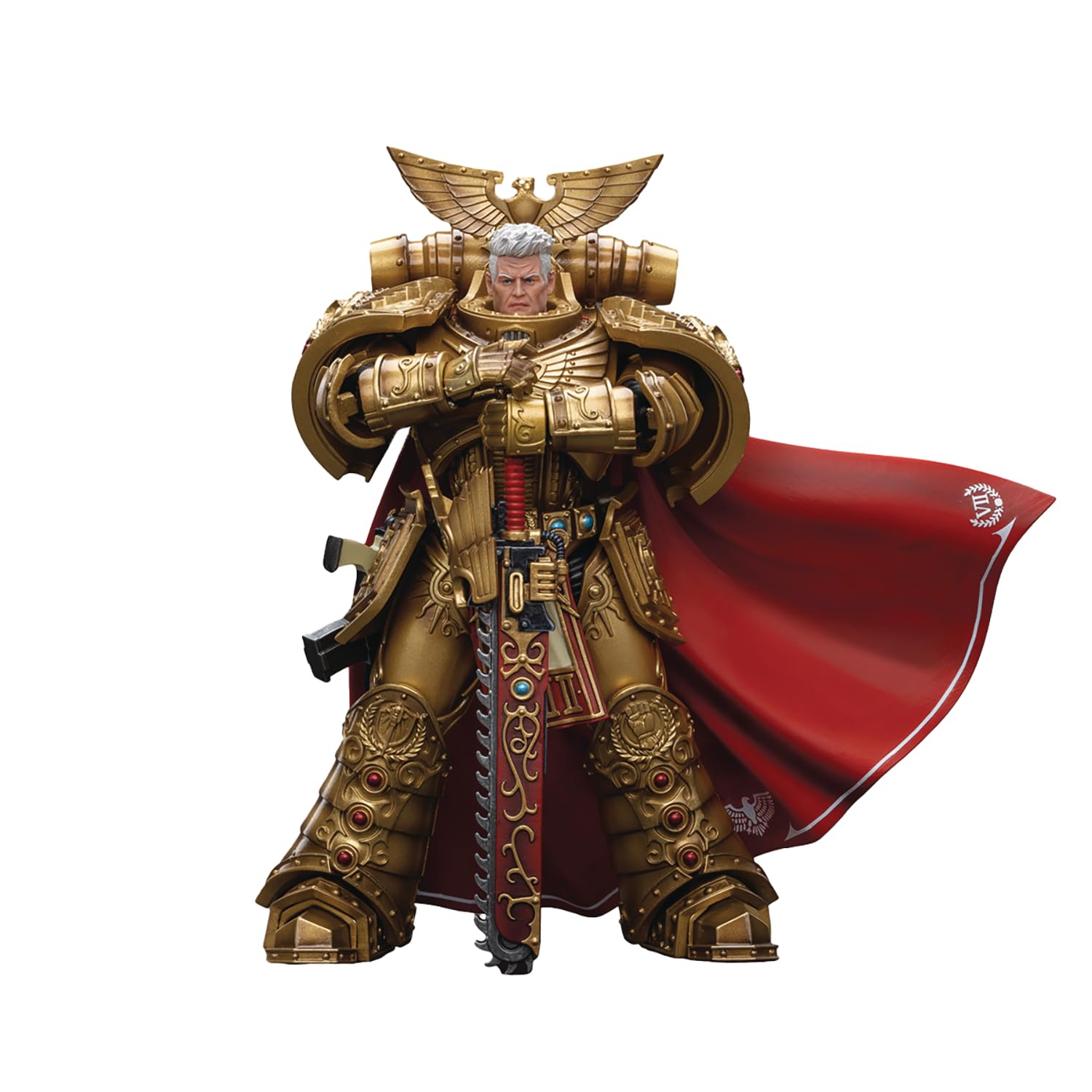 JOYTOY Warhammer 40,000 Имперские Кулаки Рогал Дорн, Великий Командир 7-го Легиона, Фигурка 118 Масштаба (Готовый продукт)