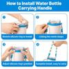 Silicone Cup Carrier Strap Polyester Water Bottle Strap Portable Tumbler Carrying Strap  Walking