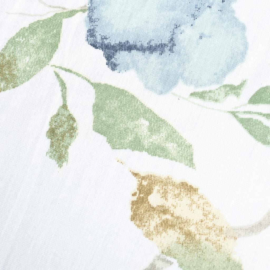 Satin bedding set 220x200 exclusive bright floral spring in shades of green