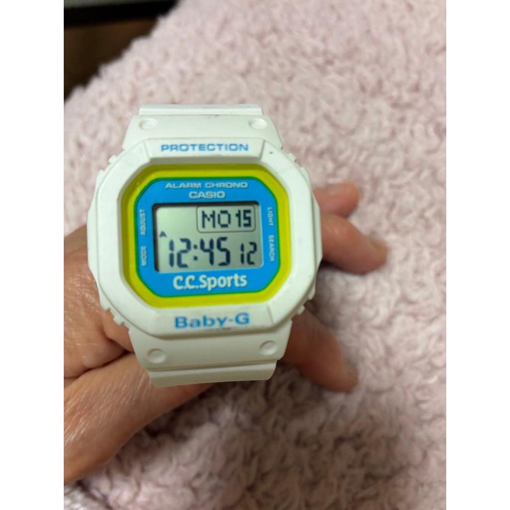 Used CASIO Baby-G C.C.Sports Digital Watch White