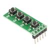 Keyboard Replacement Universal 4 Key Keyboard Module Industrial Grade Push Button Switch Module Keyboard Board Maker Projects