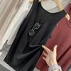 Solid Color Vest Summer New Loose Lazy Style Sleeveless Bottoming Top