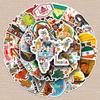 50 Indian Scenery Travel Stickers: Creative Cartoon Designs for Suitcases & Outdoor Decoration